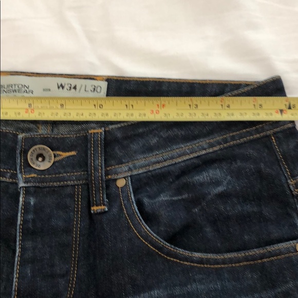 Burton Menswear Tapered Jeans In Dark Wash - Picture 9 of 10